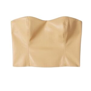 Aritzia  top Bustier began yellow/tan 4